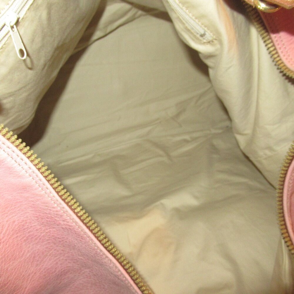 Terrida Tote Shopper Bag Colorful Bag XL Pink Leather - Picture 9 of 13